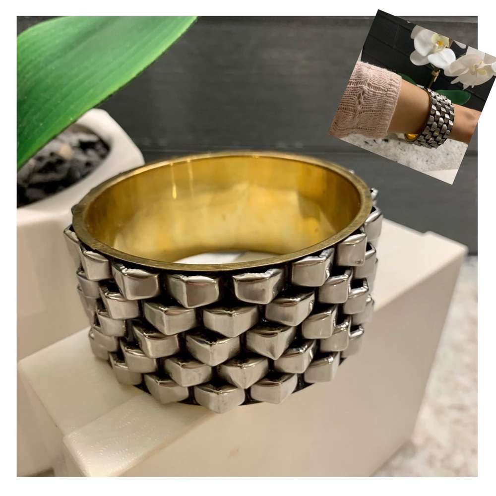 Large Silver Statement Bracelet
